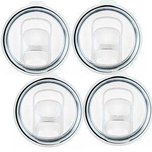 4-Pack Polar Camel Slide Lid Replacement 20 30 40 oz Tumbler XL Straw Hole Clear